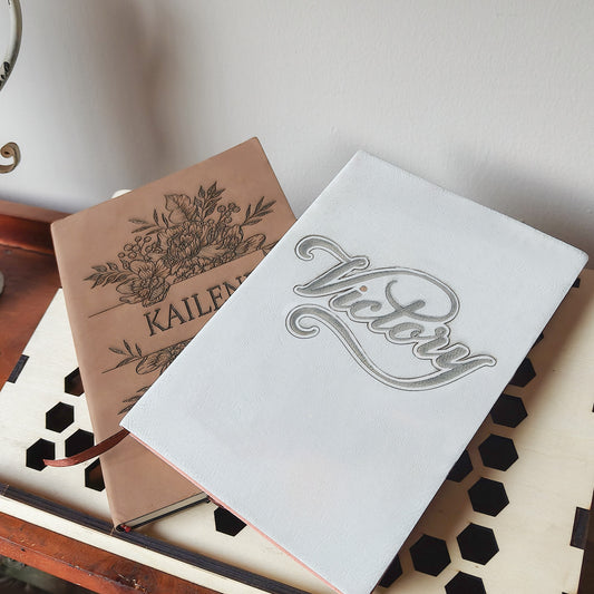Victory School Notebook Engraving Pattern