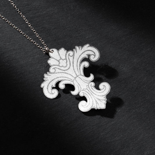 Aluminum Pendant Fleur-de-lis Graphic Engraving