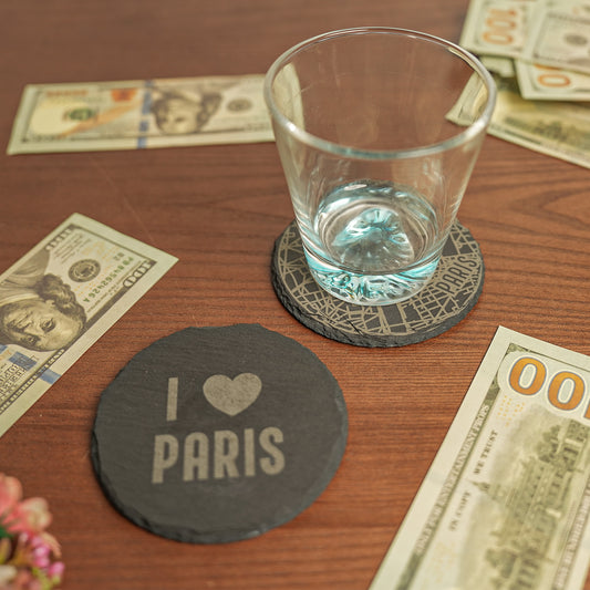 Paris Souvenir Coaster Engraving