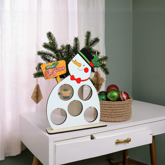 Christmas Snowman Ornament Stand