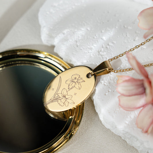 Flower Pendant Engraving