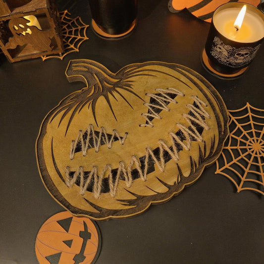 Wooden Halloween Pumpkin Decorations