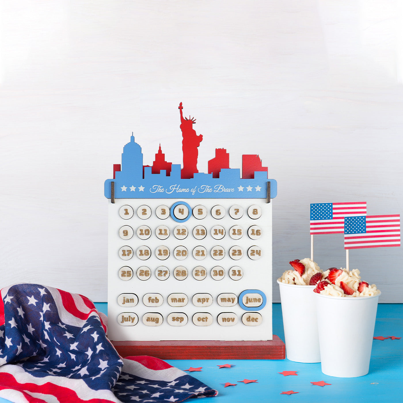 Independence Day Statue of Liberty Desk Calendar WeCreat Projects Independence Day Statue of Liberty Desk Calendar WeCreat Projects