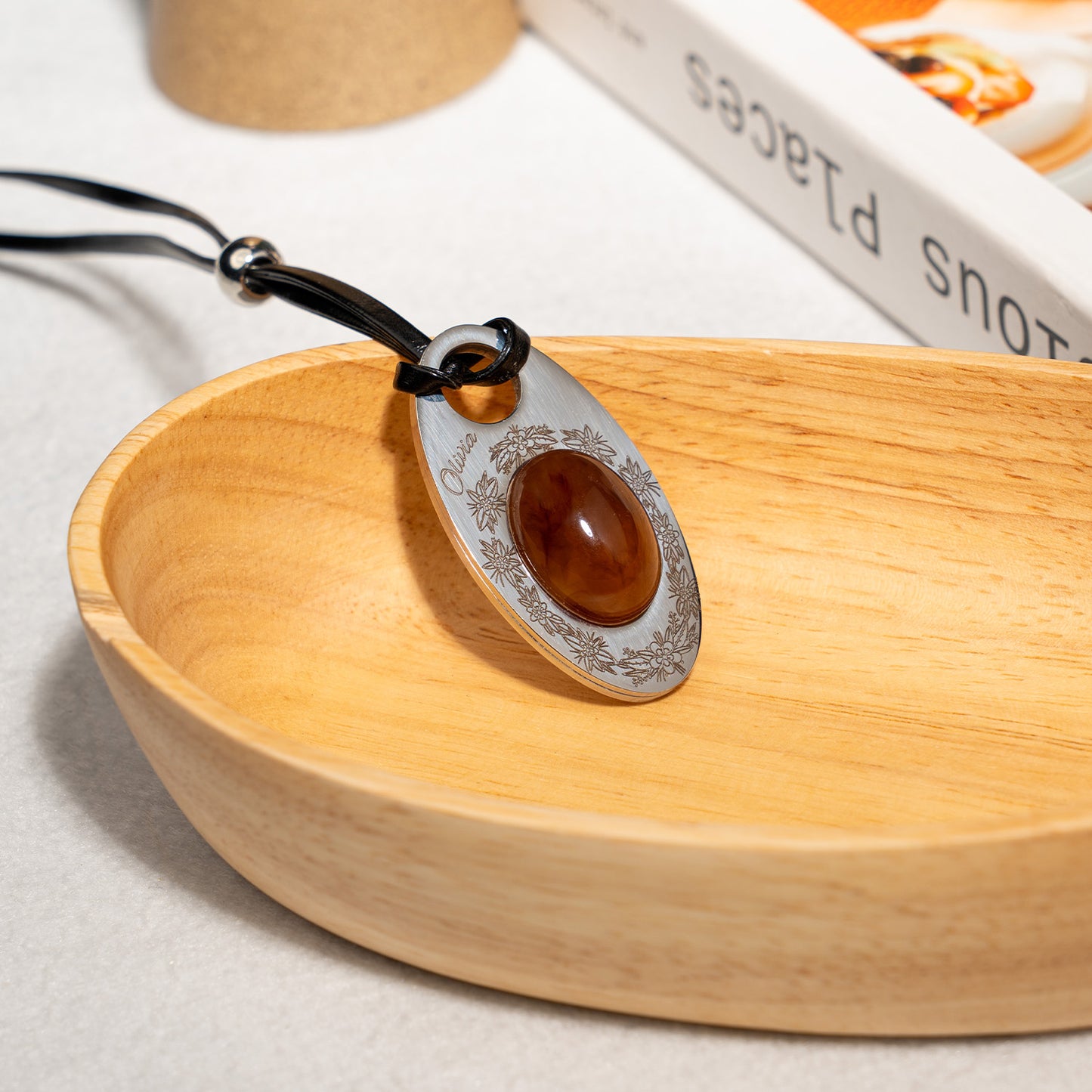 Flower Jewelry Pendant Engraving