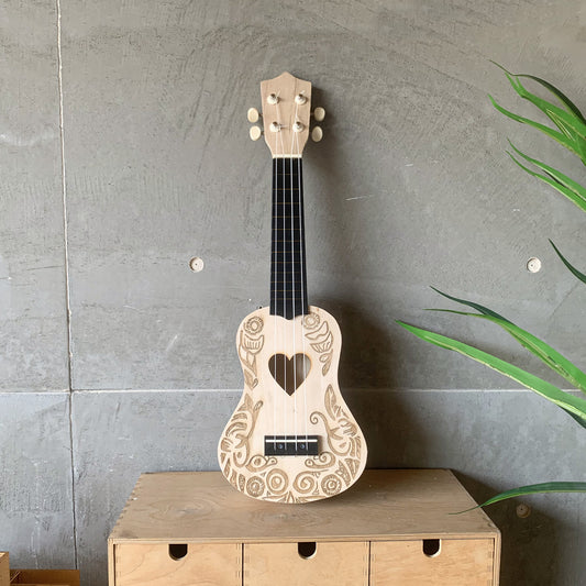 Ukulele Engraving Pattern