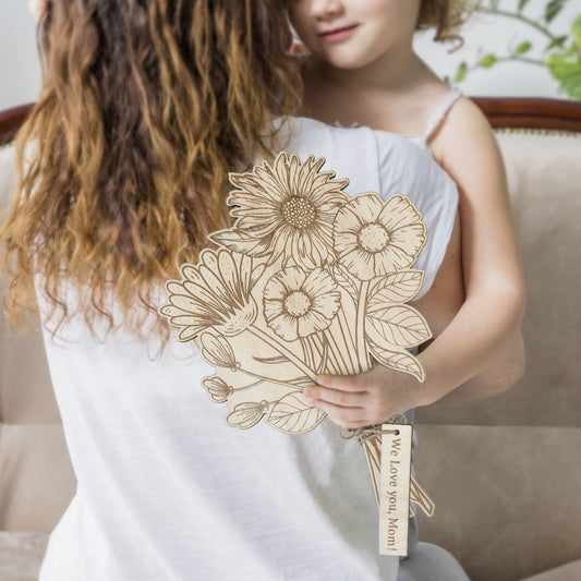 Mothers Day Wooden Bouquet