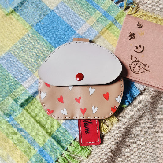 Mother's Day Heart Leather Coin Purse