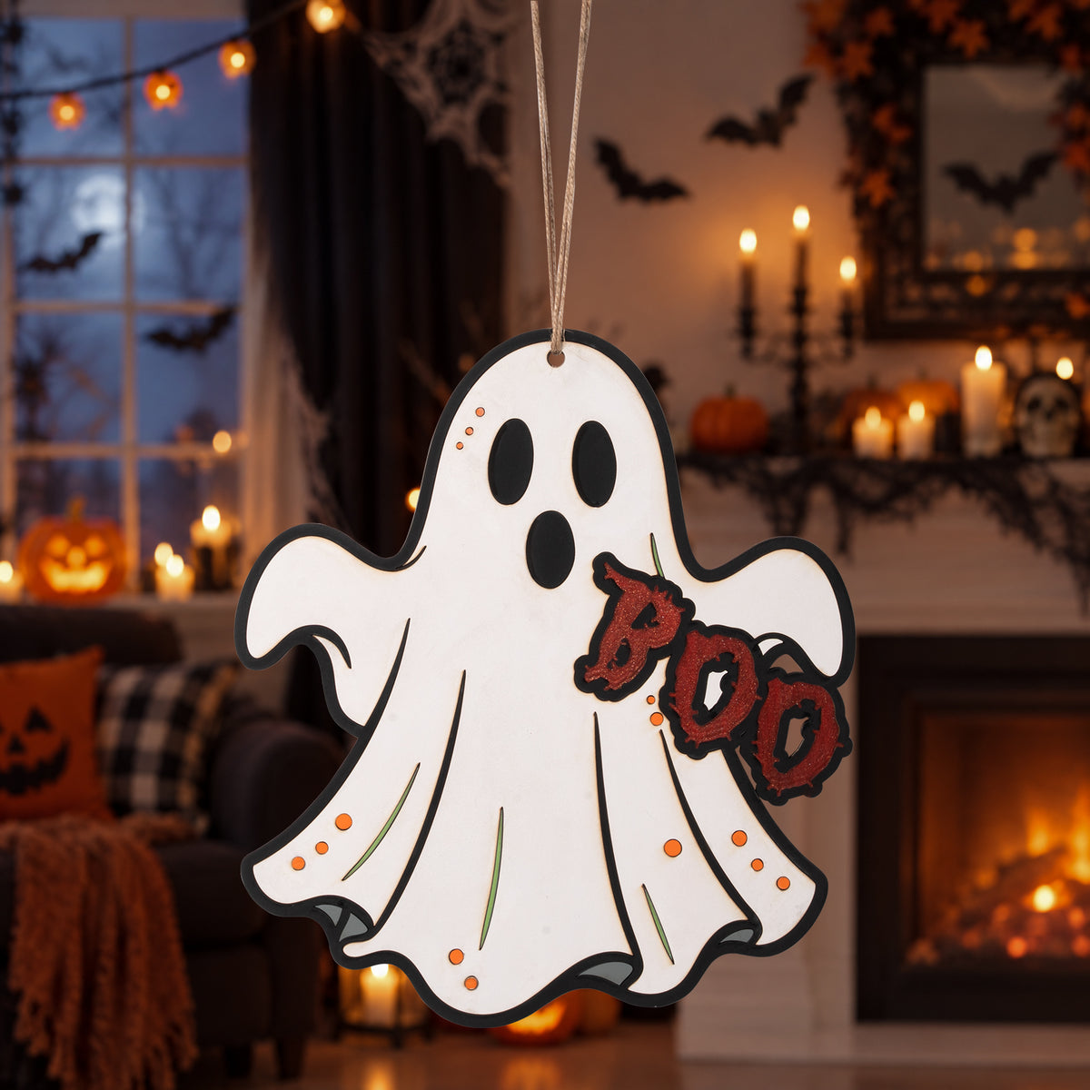 Halloween Ghost Hanging Decoration Sign