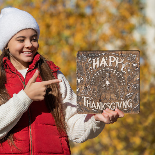 Thanksgiving Turkey 3D Deep Engraving