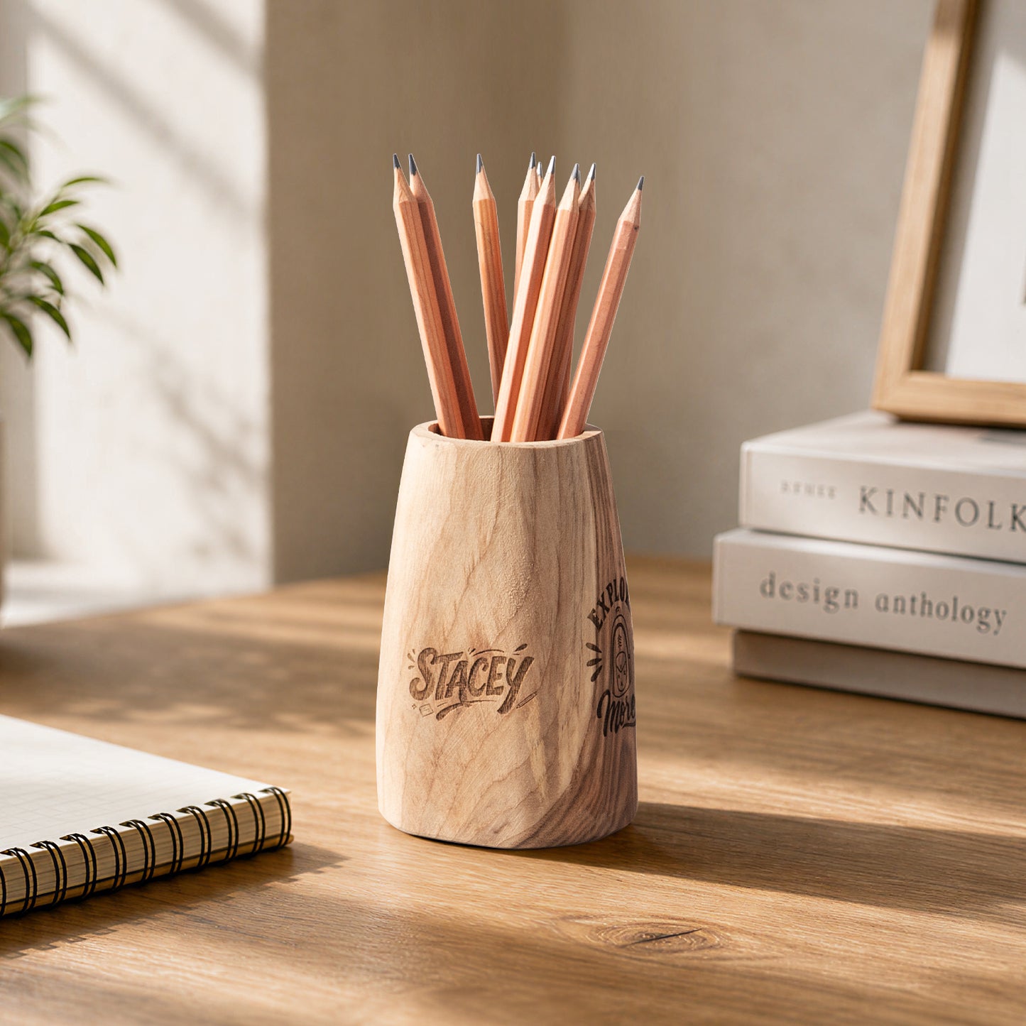 Back-to-School Wooden Pen Holder