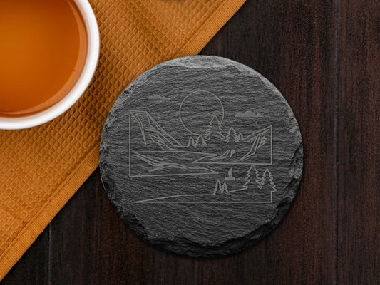 Slate Coaster 07