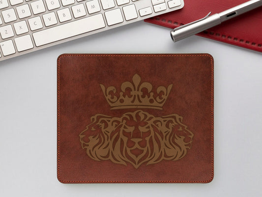 Mouse Pad 06 with a crown and lions