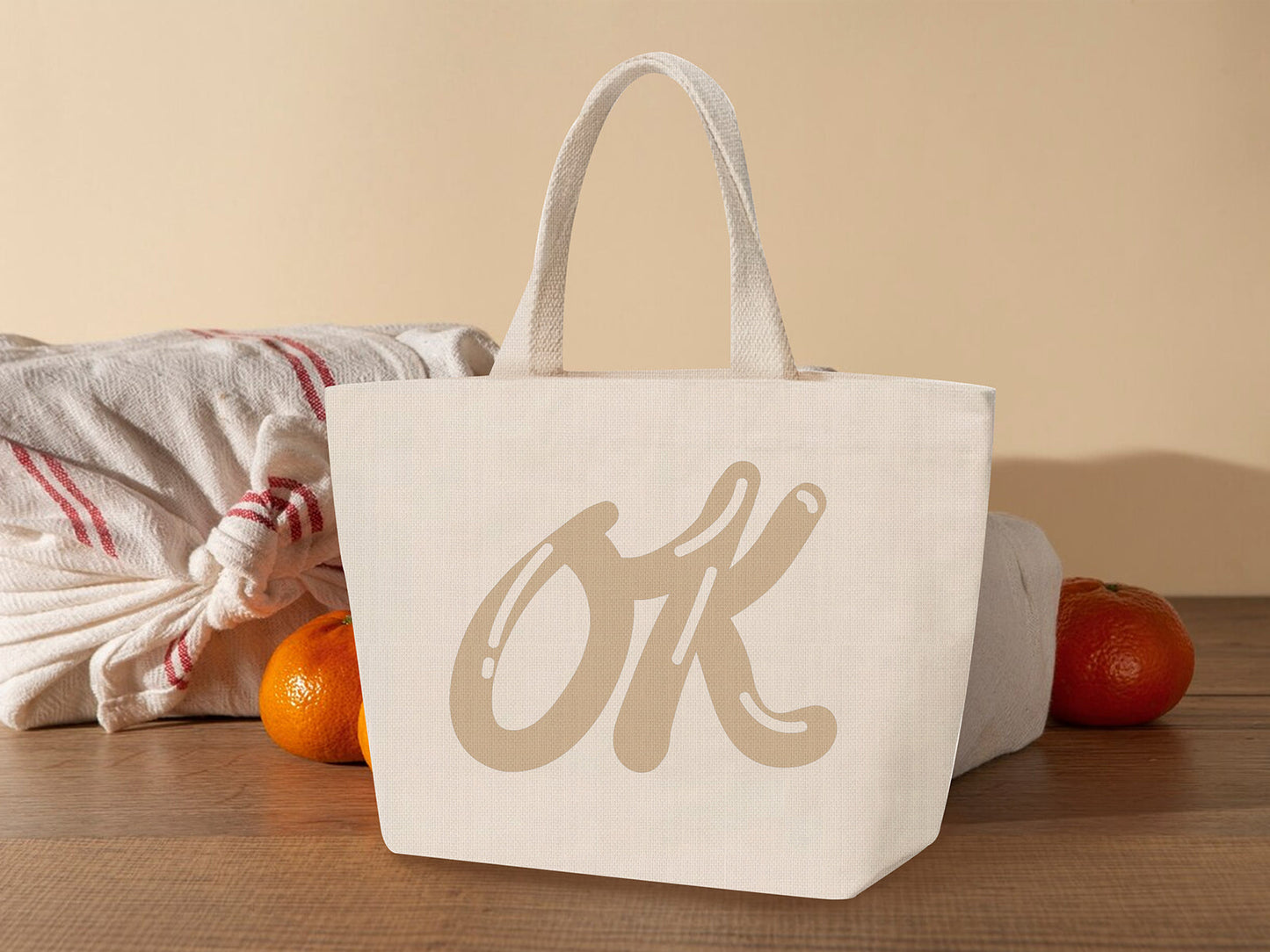 Canvas Bag 02 with an OK sign