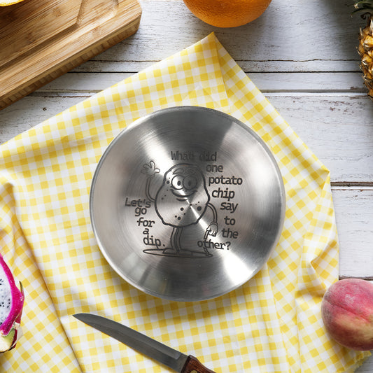 Fun potato plate carving