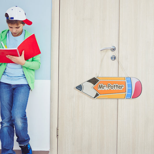 Pencil Name Door Plate