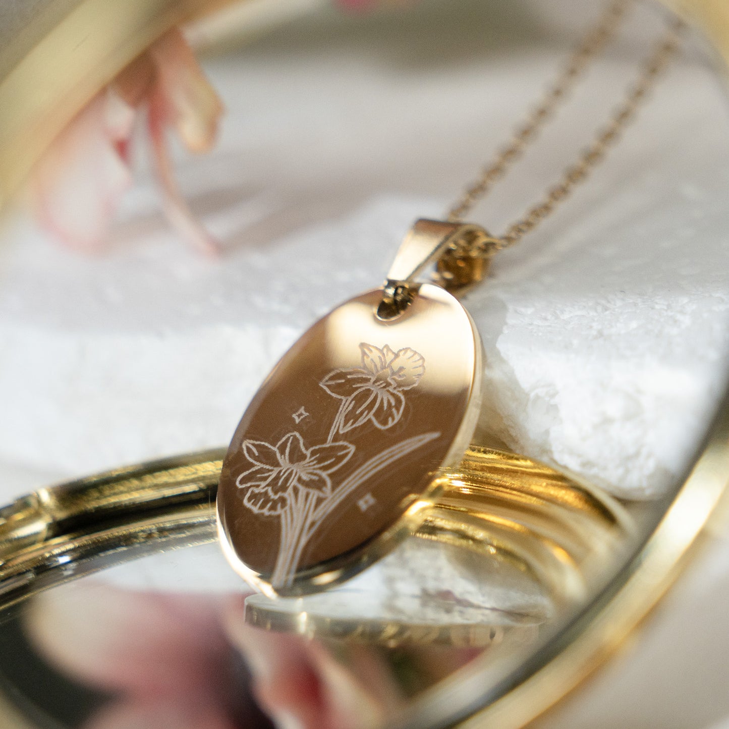 Flower Pendant Engraving