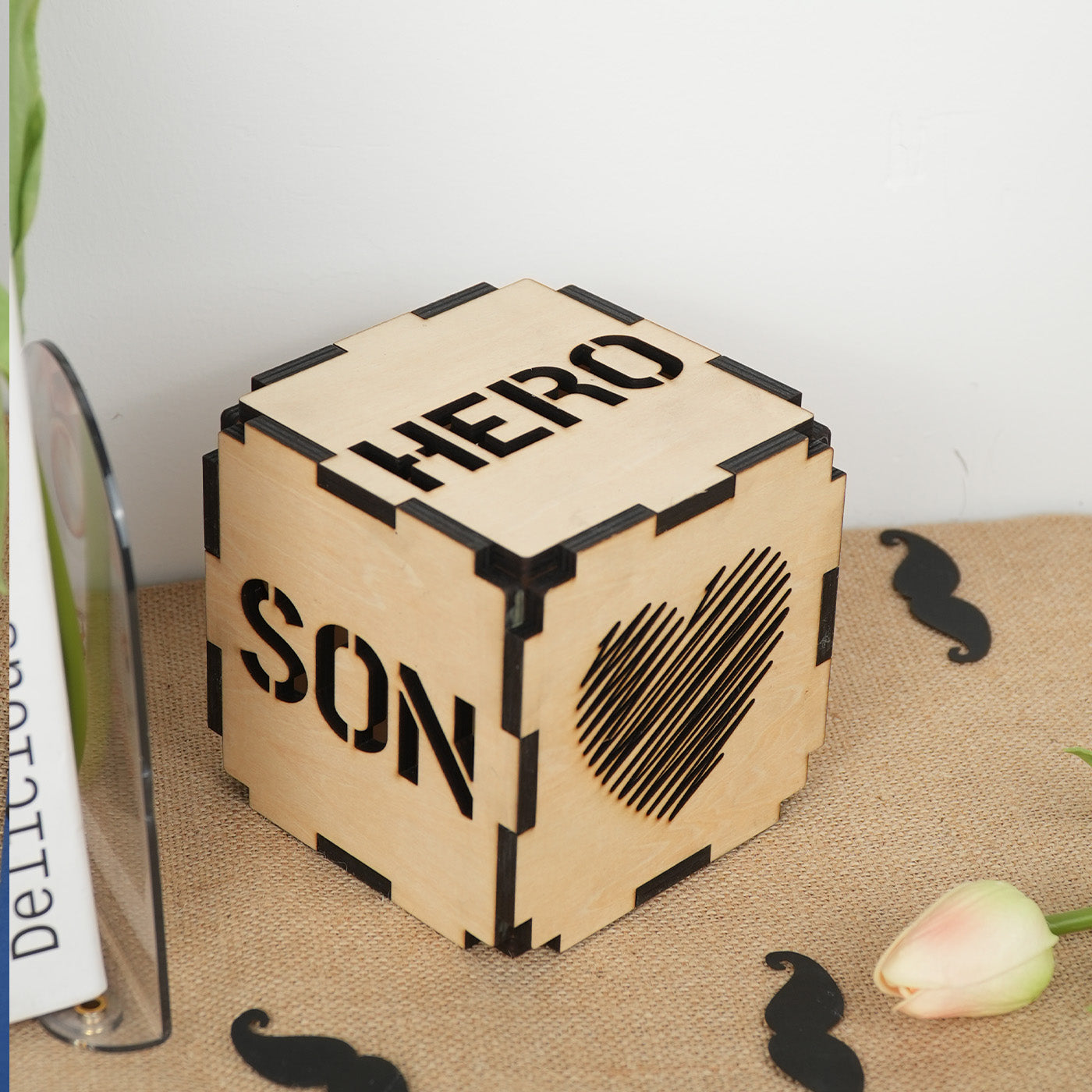Fathers Day Wooden  Lamp