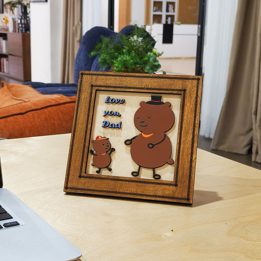 Father's Day Teddy Bear Decorative Painting