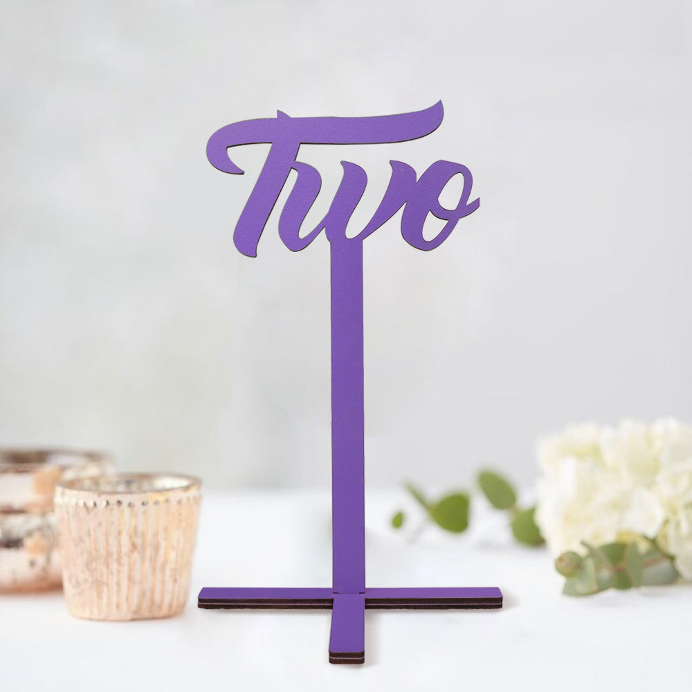 Wedding Table Numbers Wooden