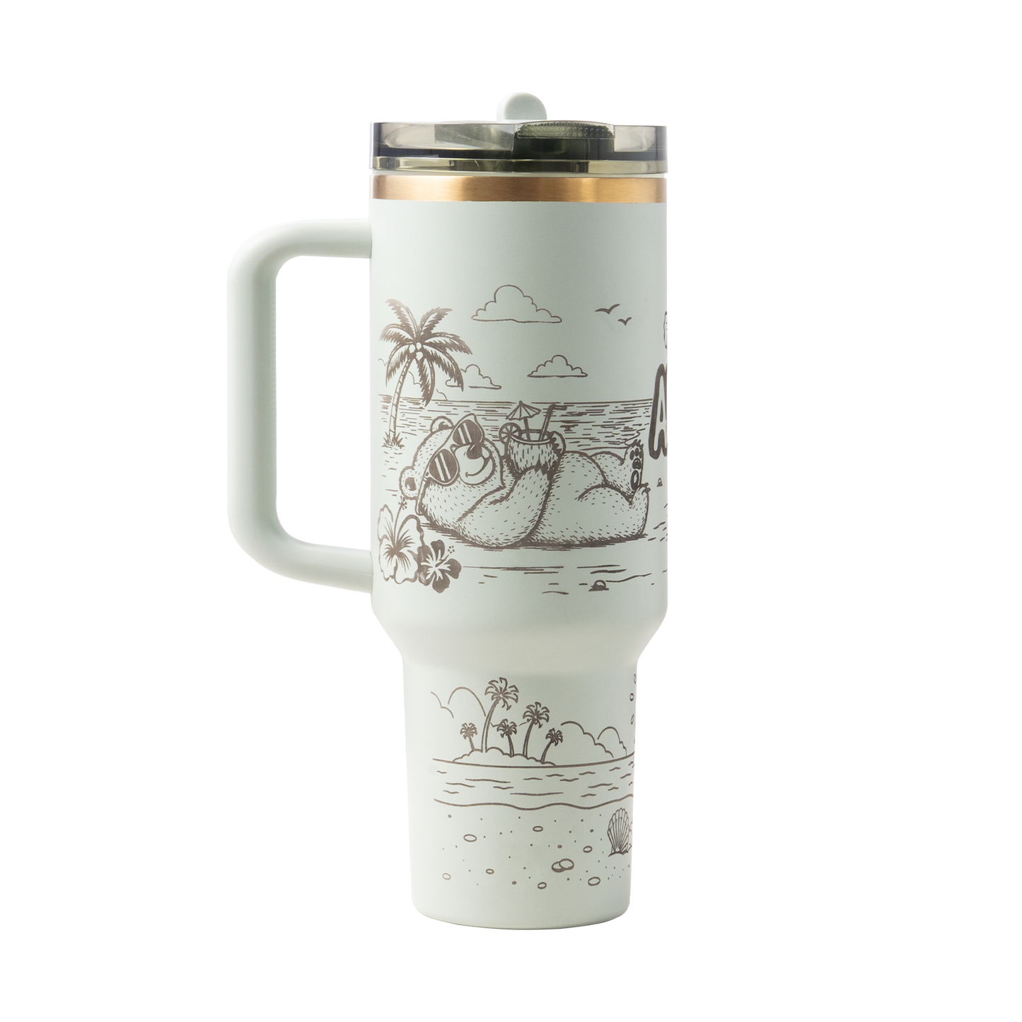 Hawaiian Bear Tumbler Engraving
