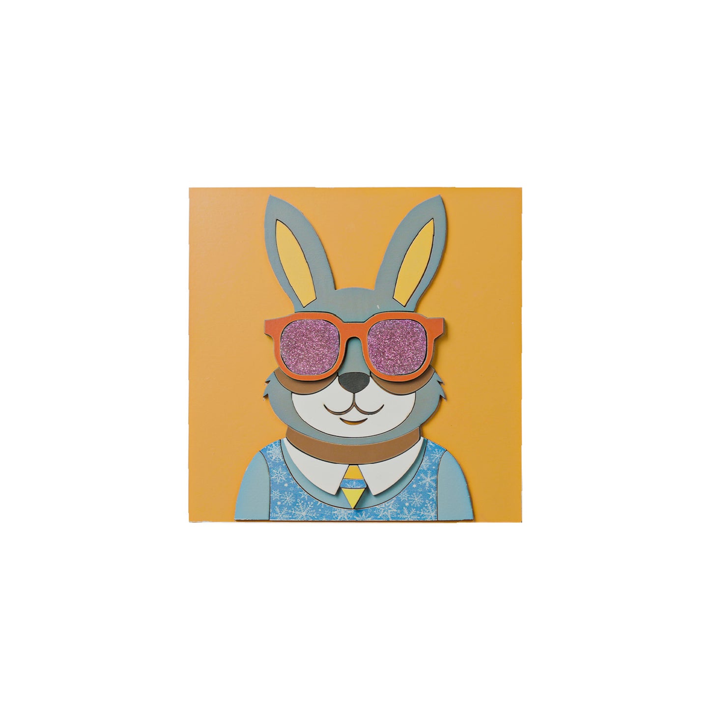 Rabbit With Sunglasses Fun Decorative Art
