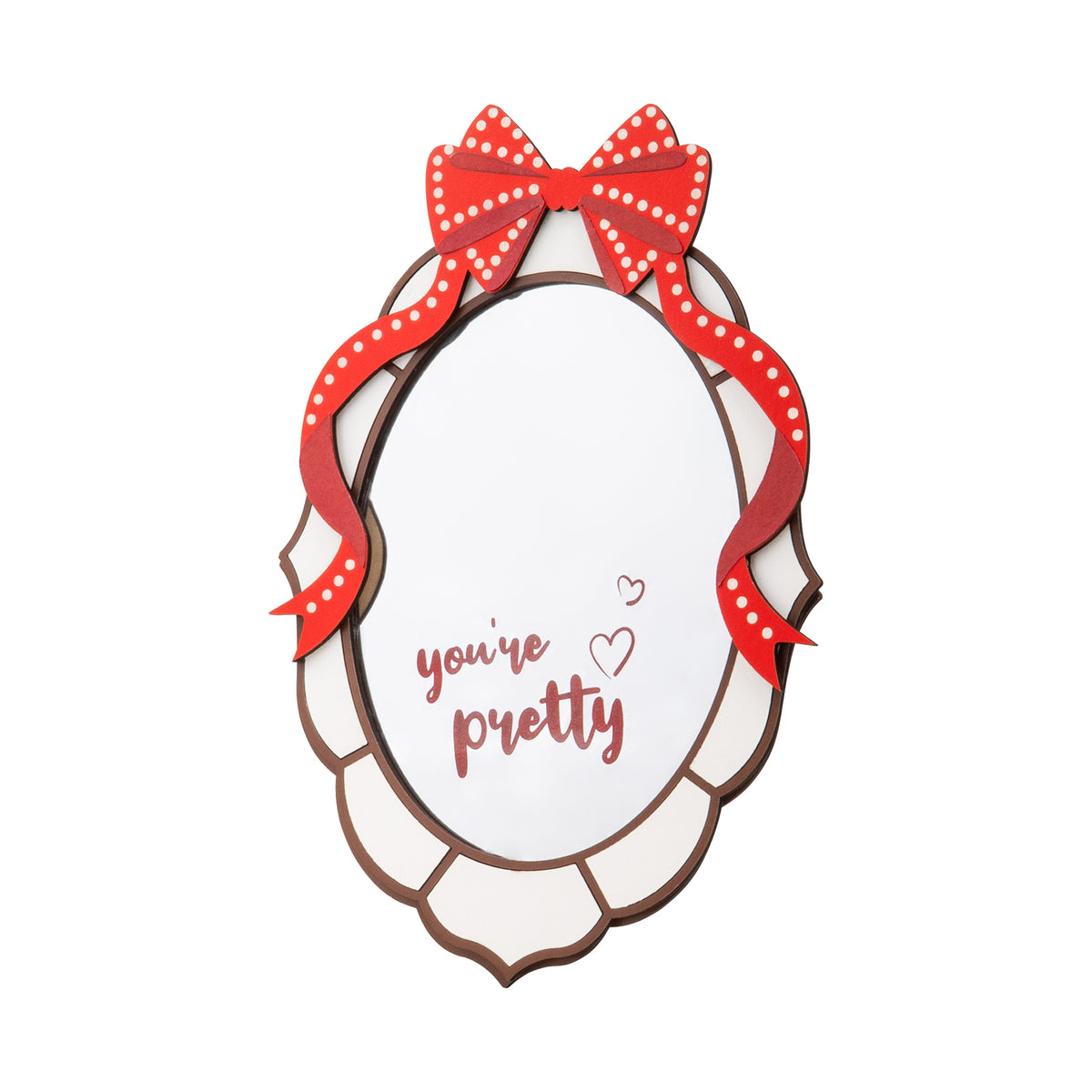Pretty Mirror with bow and encouragement