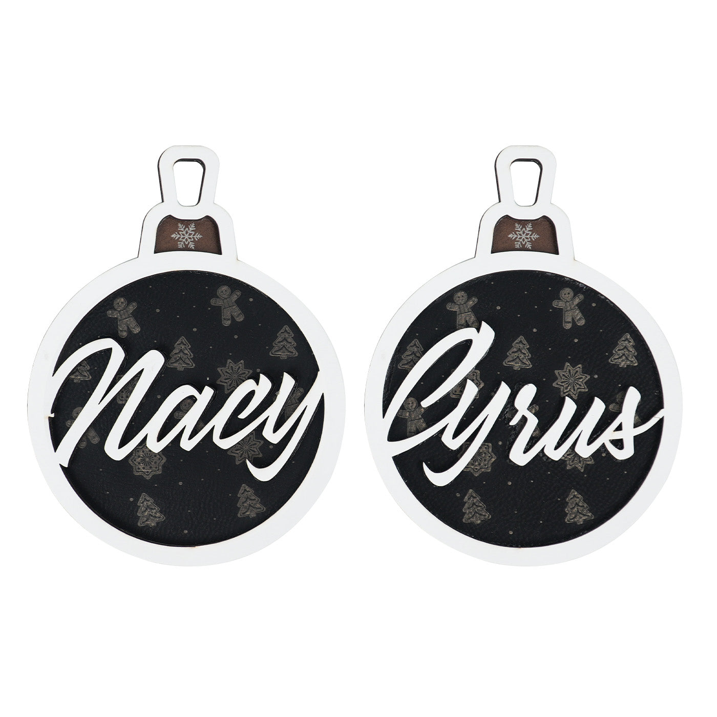 Mixed Materials Christmas Tree Ornament