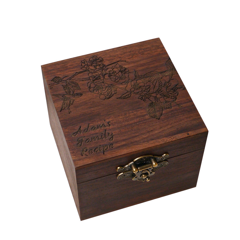 Engraved Family Recipe Box 02