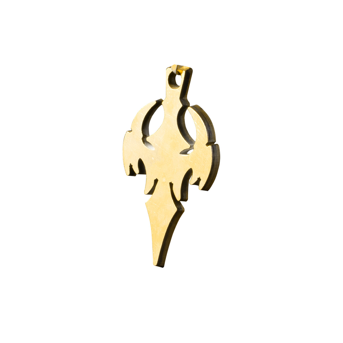 Fantasy Spearhead Brass Pendant