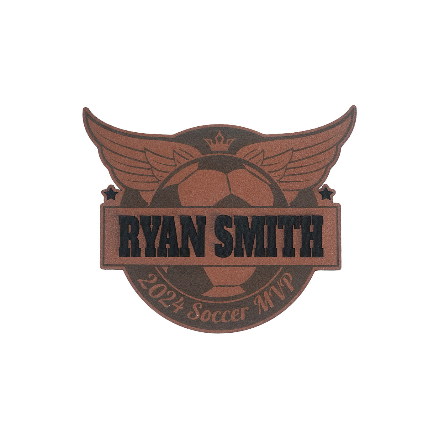 Football Soccer School Bag Leather Label