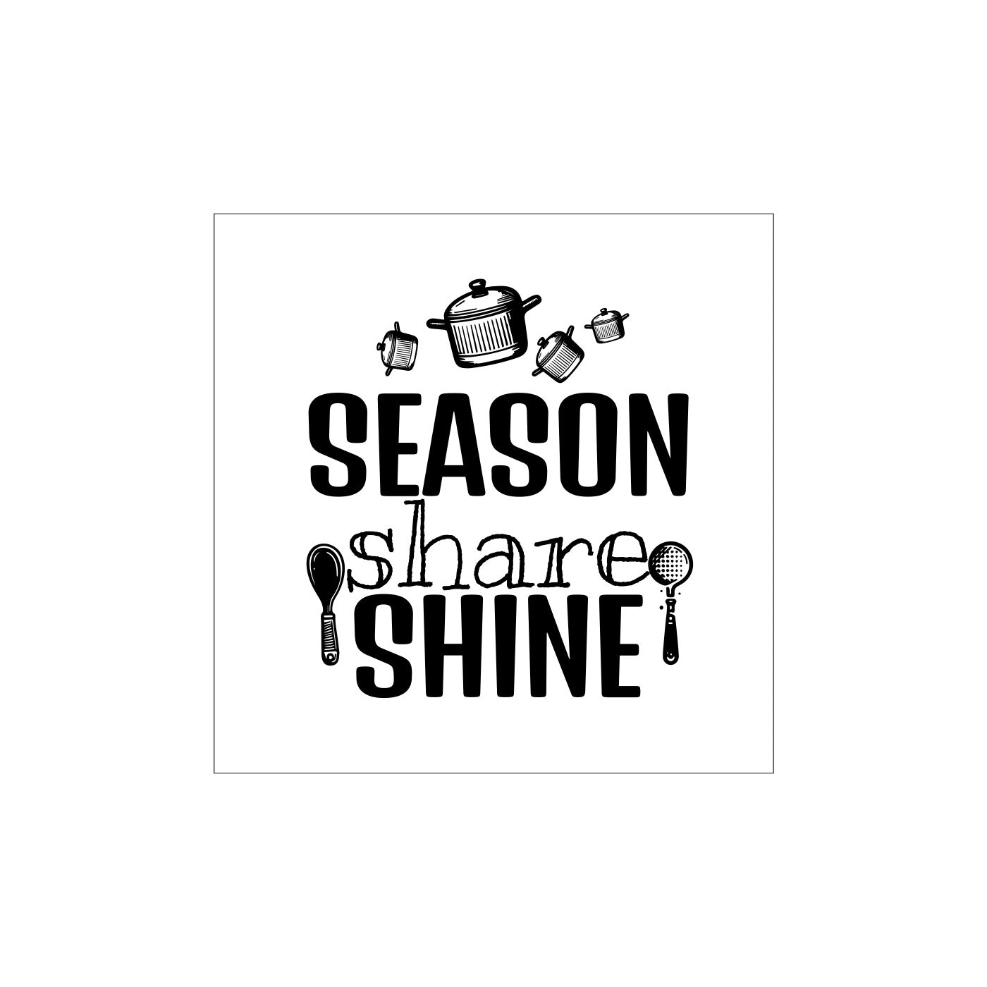 Kitchen Sharing Stone Slate Coaster Engraving