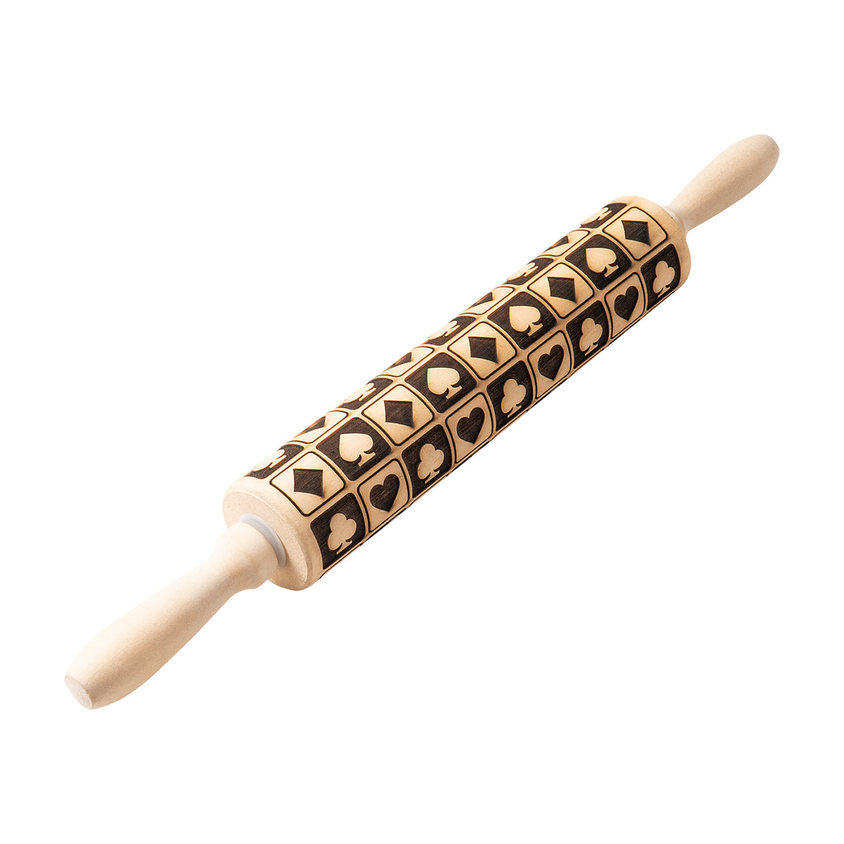 Playing card suits Rolling Pin
