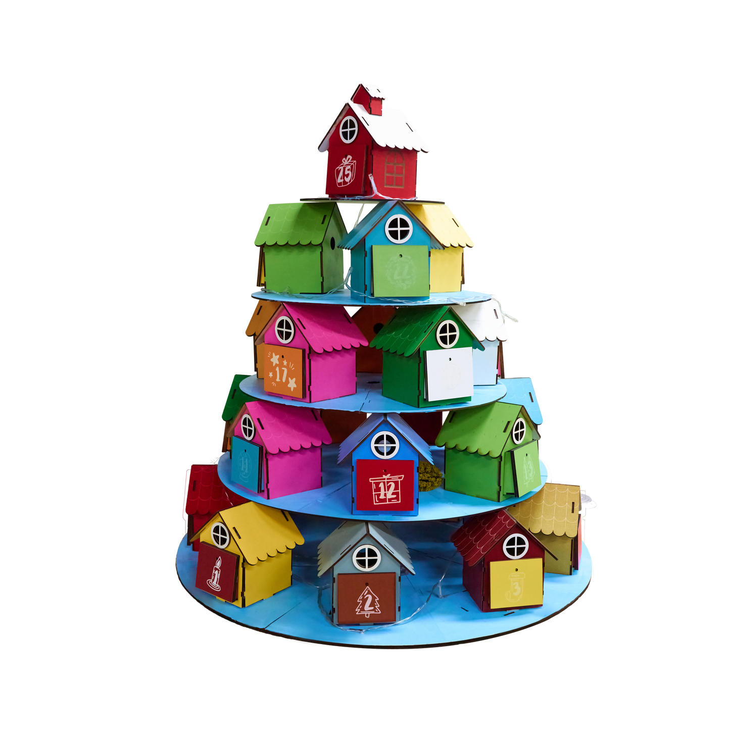 Christmas Cottage Blind Box Gift Holder
