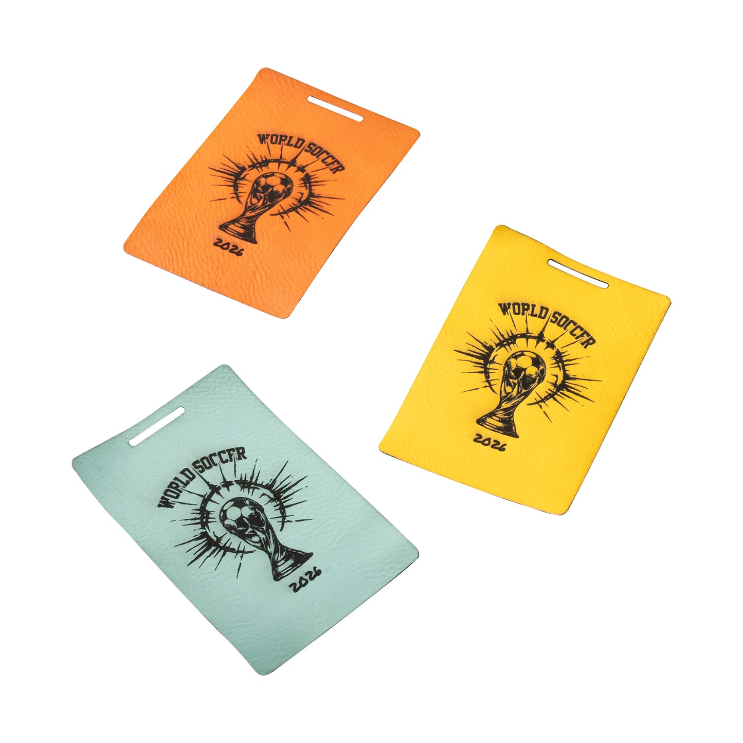 2026 Soccer  Leather Luggage Tag Engraving