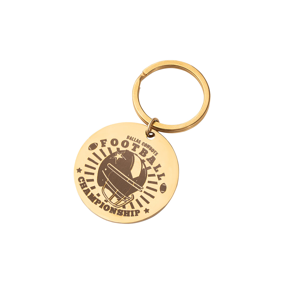 NFL Football Keychain Engraving