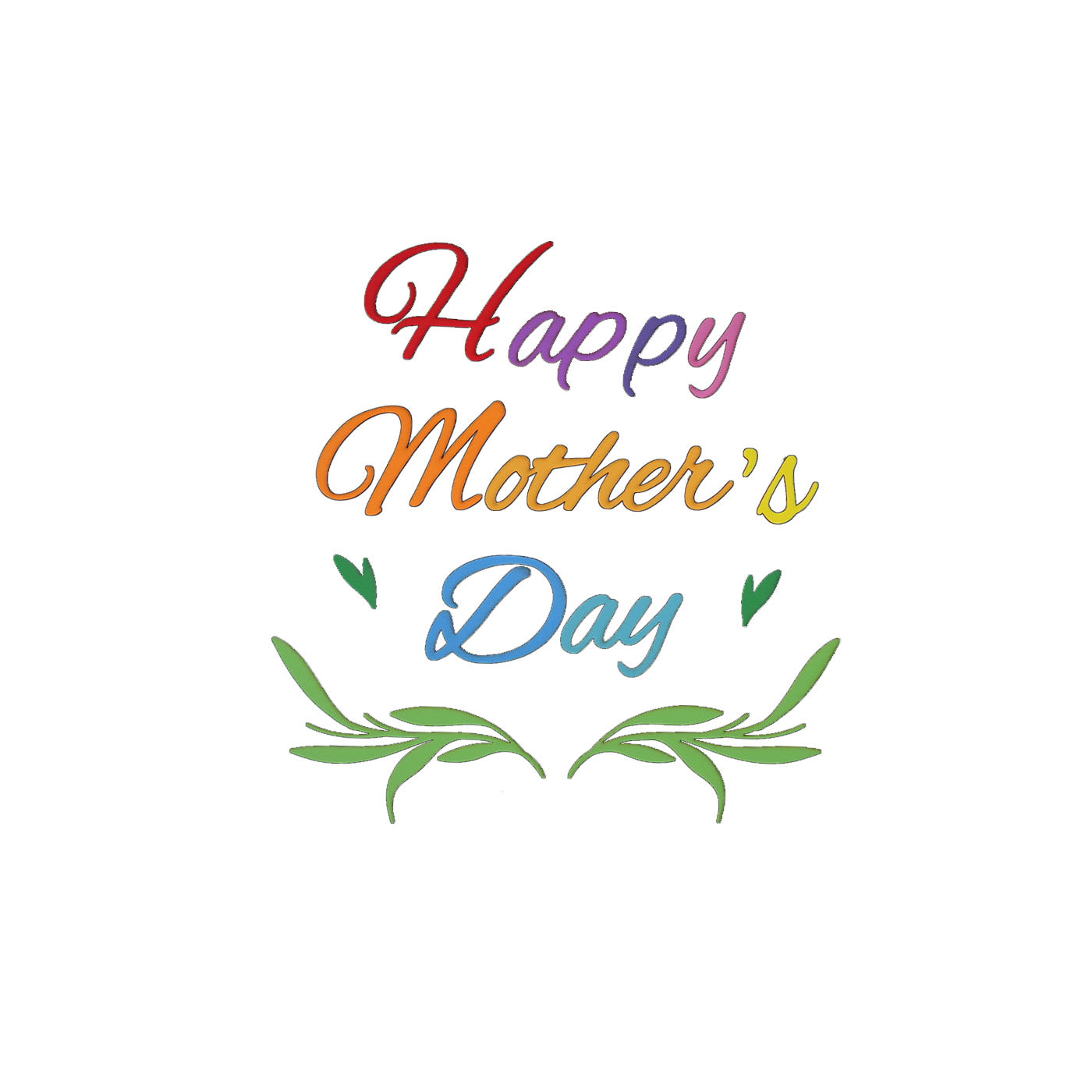 Mothers Day Colorful Greeting Sign