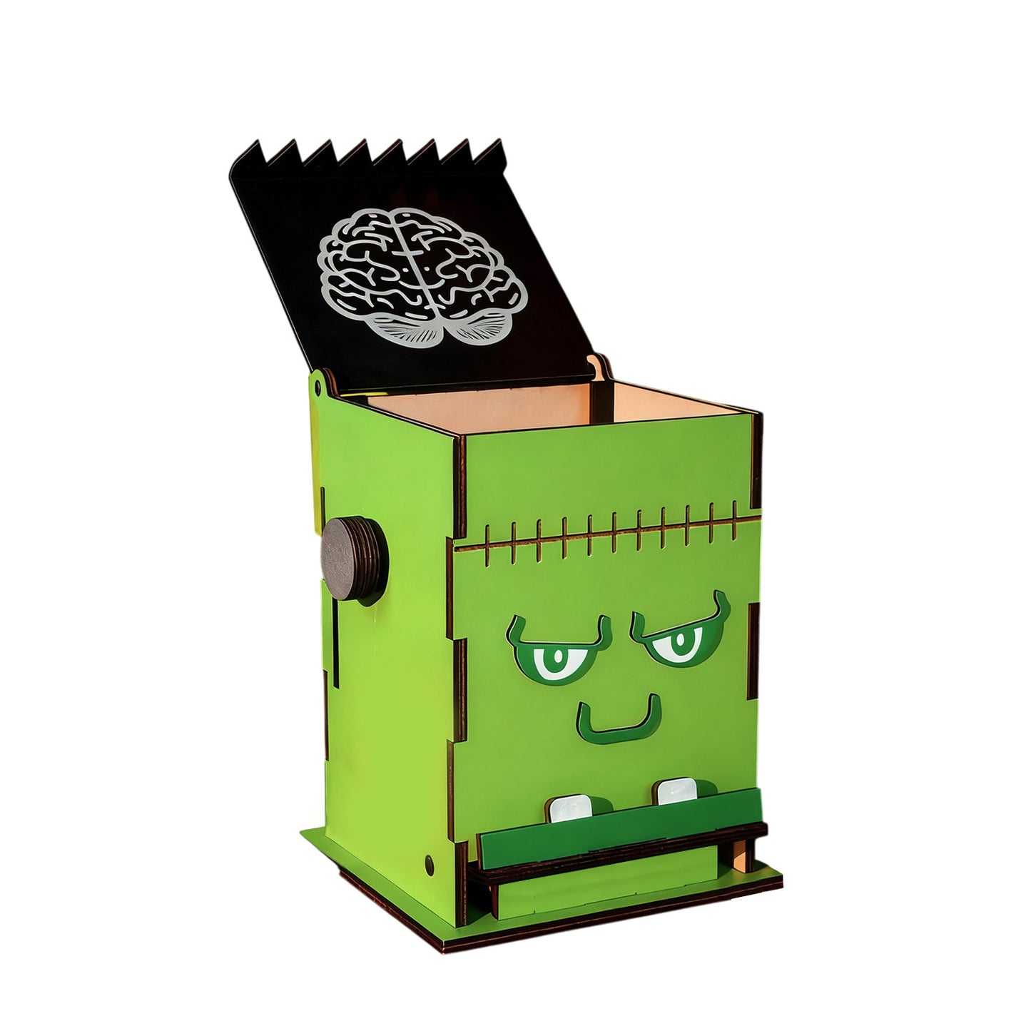 Halloween Frankenstein Monster Desktop Trash Can Box