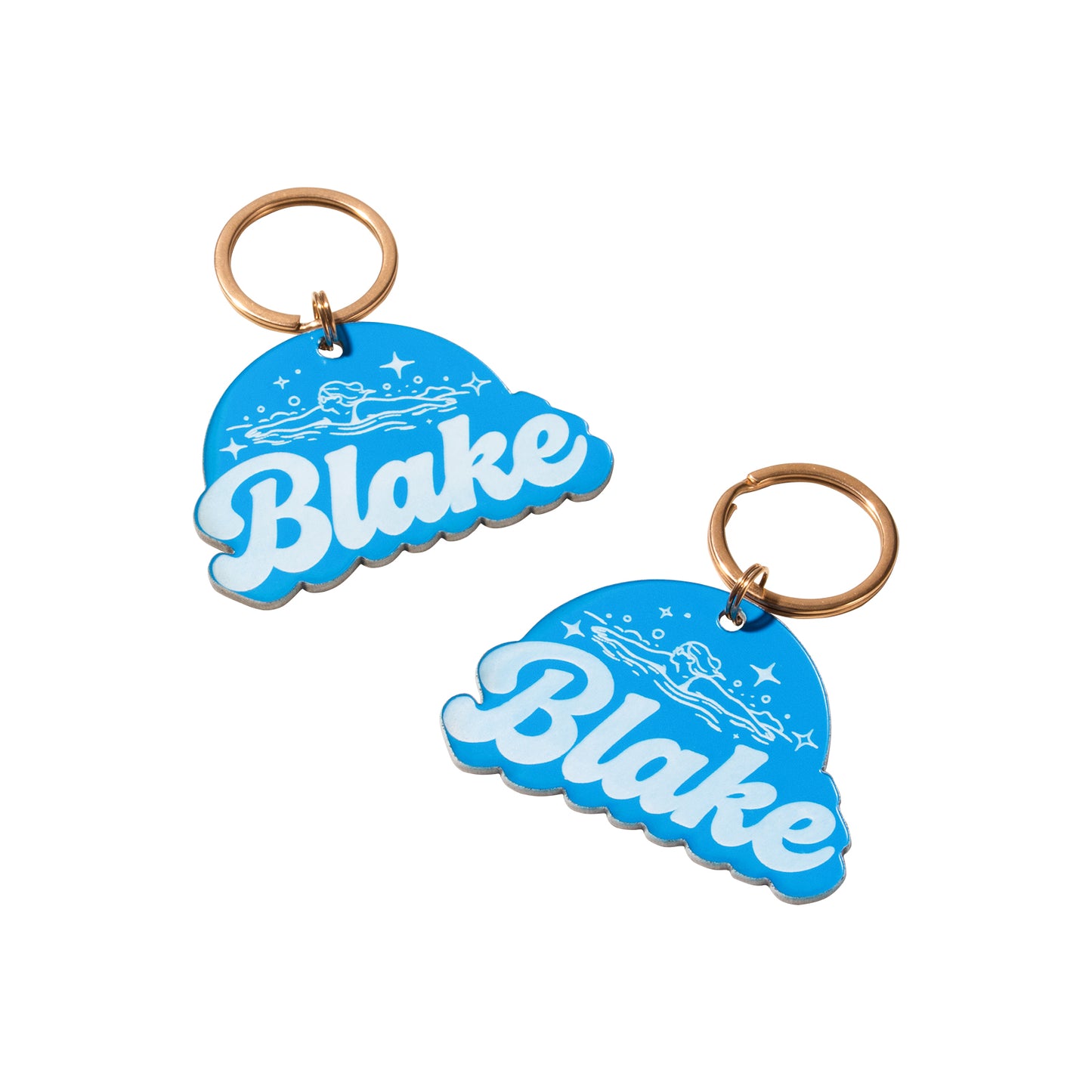Summer Swimmin Beach Keychain