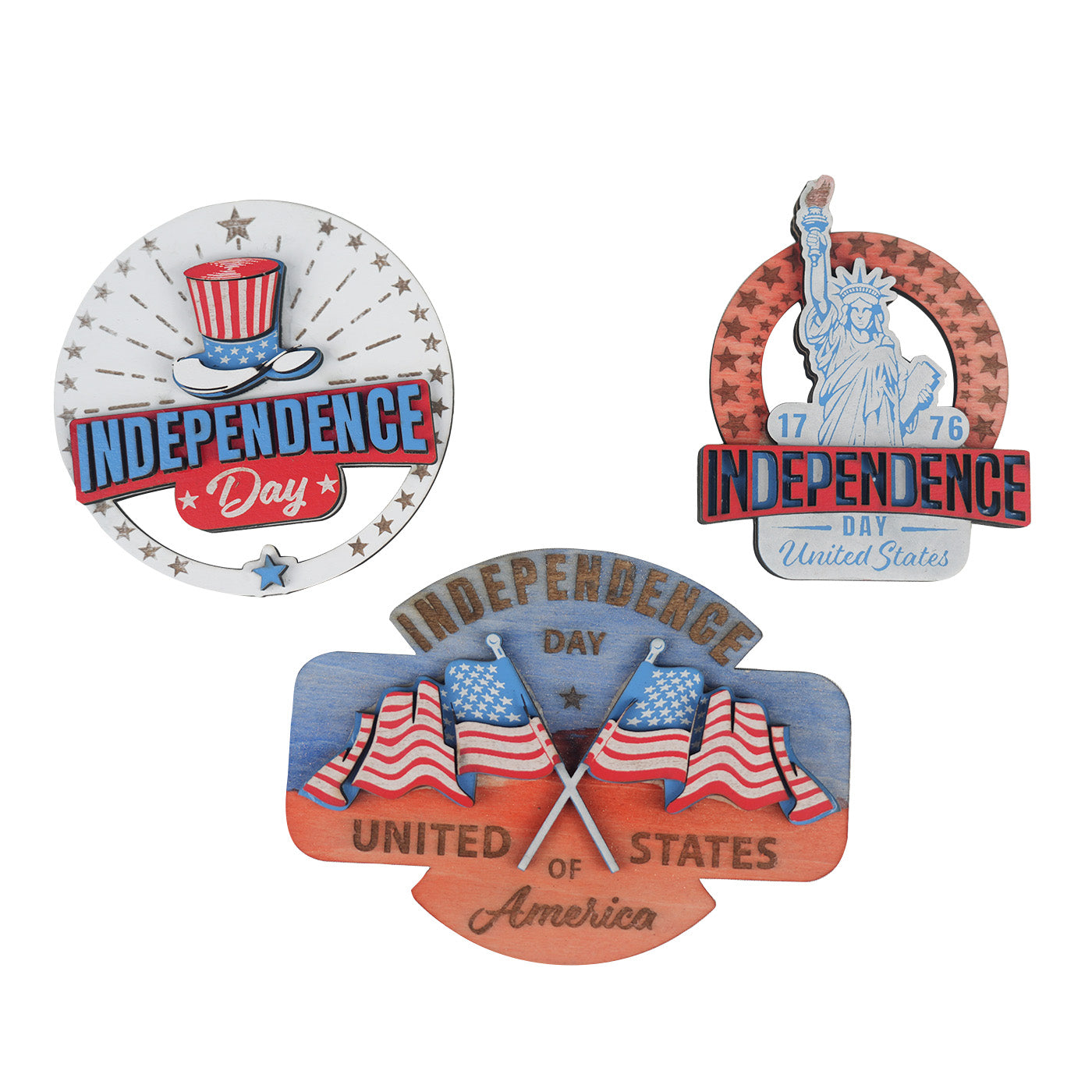 Independence Day Decorative Brooch