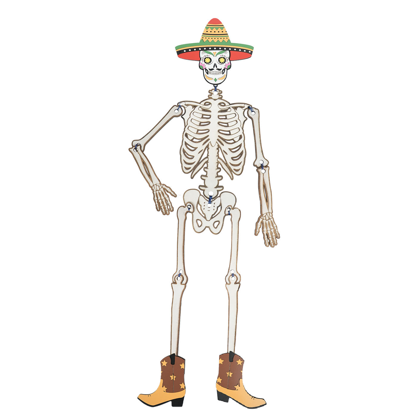 Halloween movable big skeleton