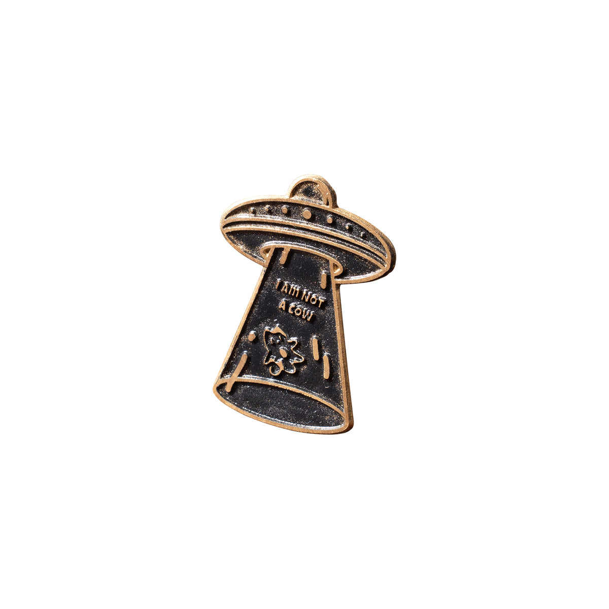 UFO Flying Saucer Funny Brooch