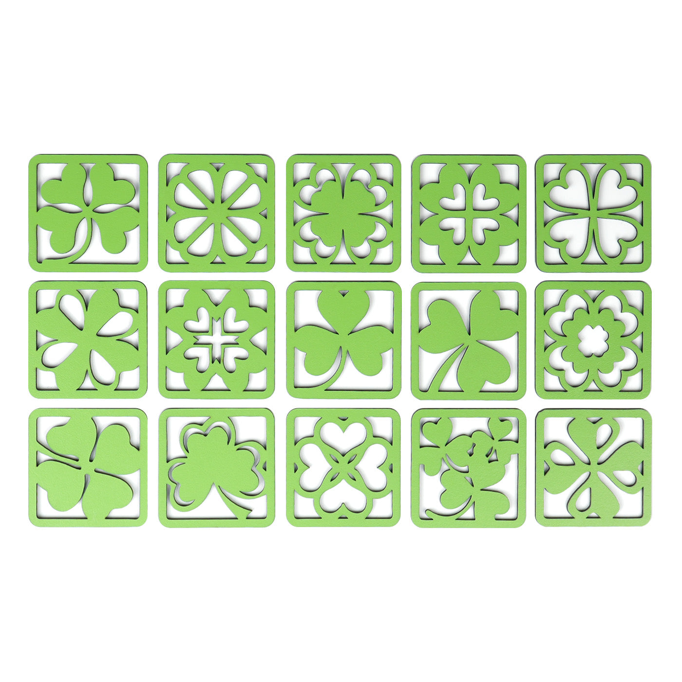 St Patricks Day Four Leaf Clover Coasters