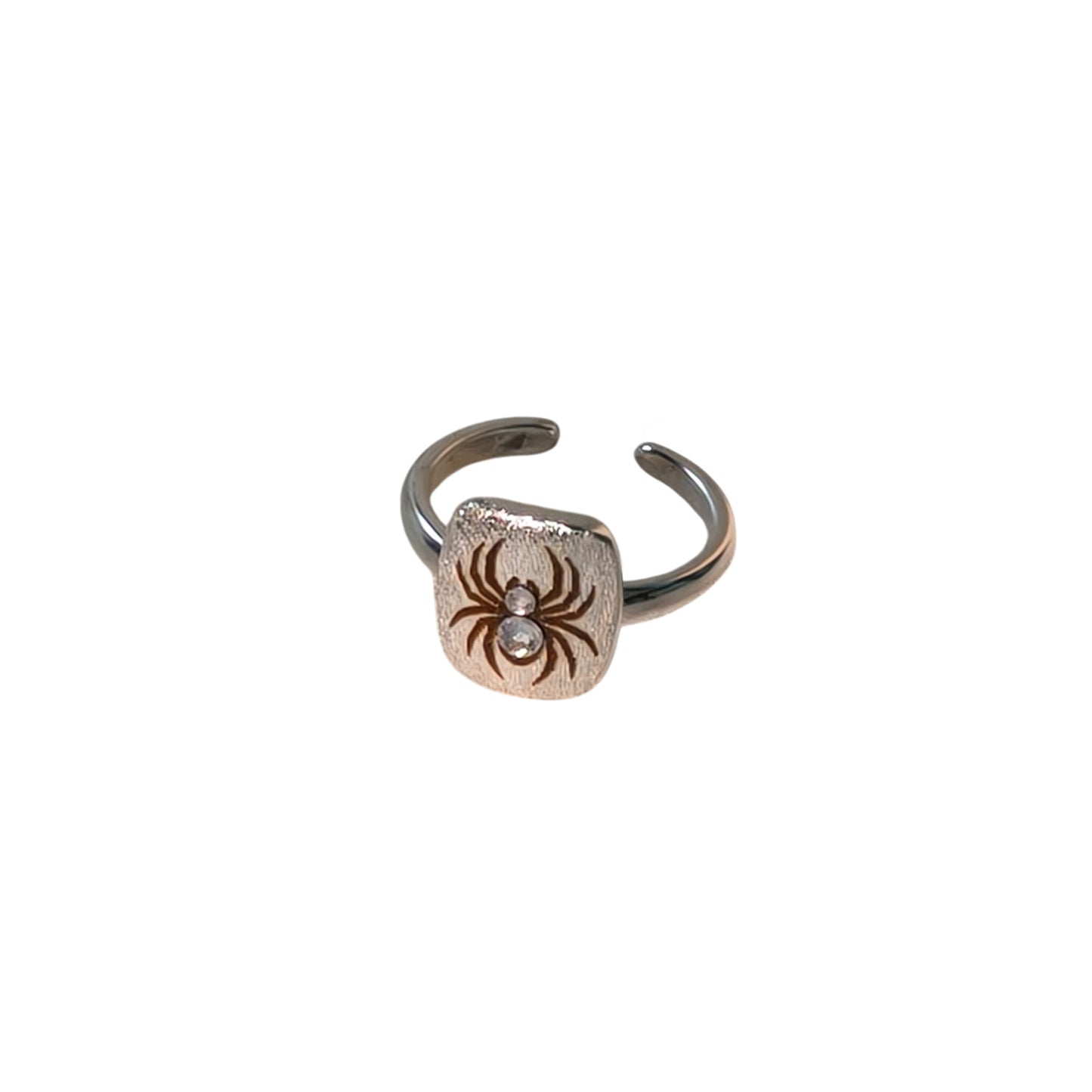 Halloween Spider Pattern Ring Engraving
