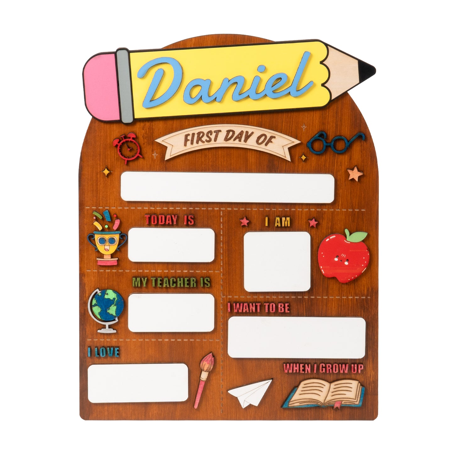 Back-to-School "First Strokes of Learning" Commemorative Plaque Decor