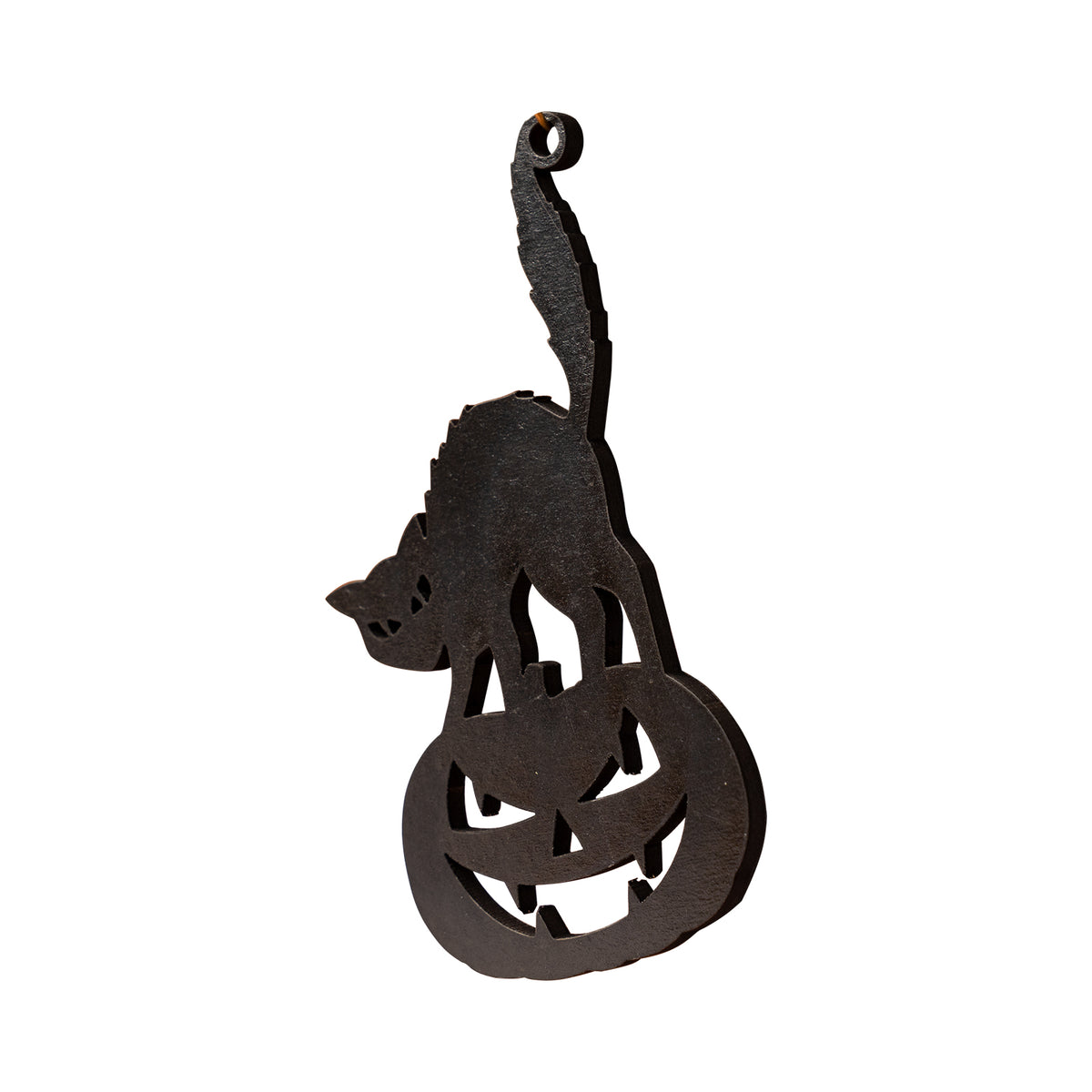 Spooky Black Cat Keyring