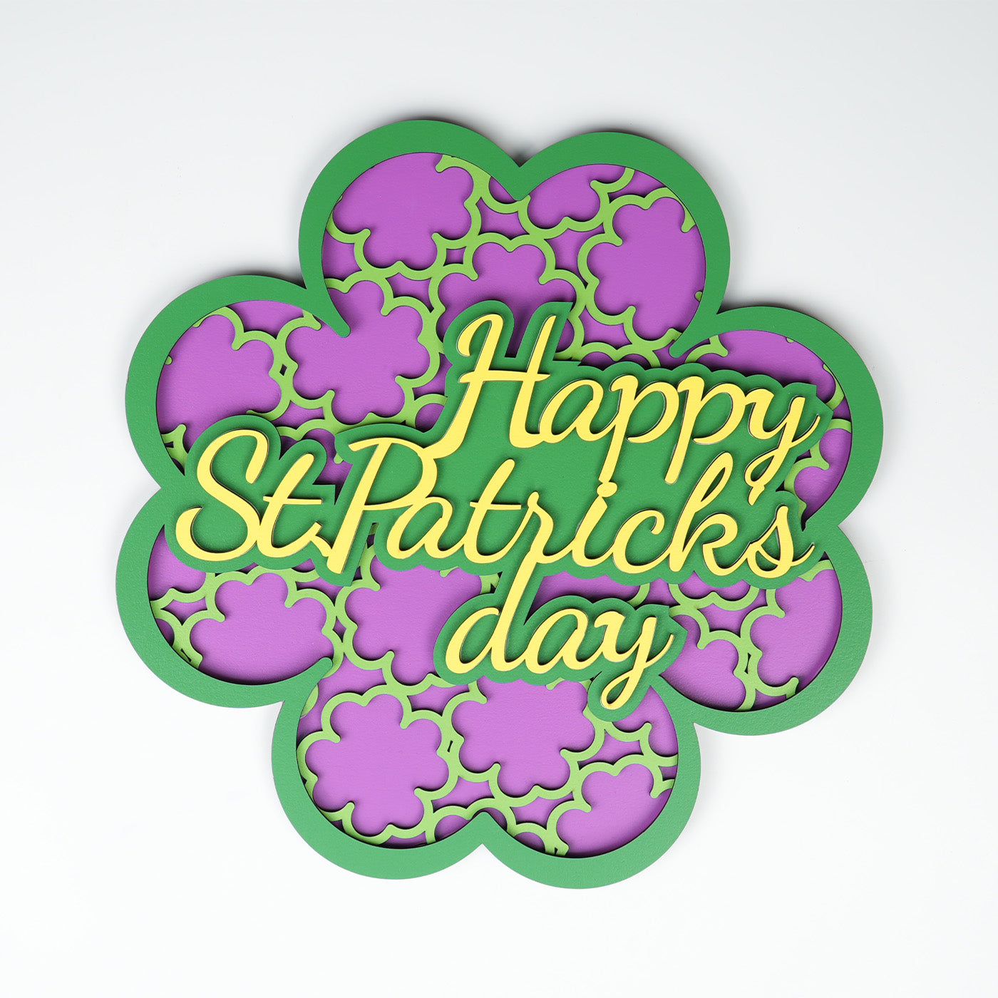 St Patricks Day Four Leaf Clover Charm