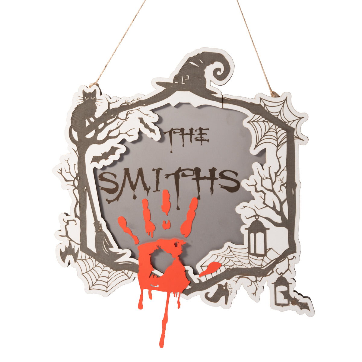 Halloween Bloody Handprint Door Sign