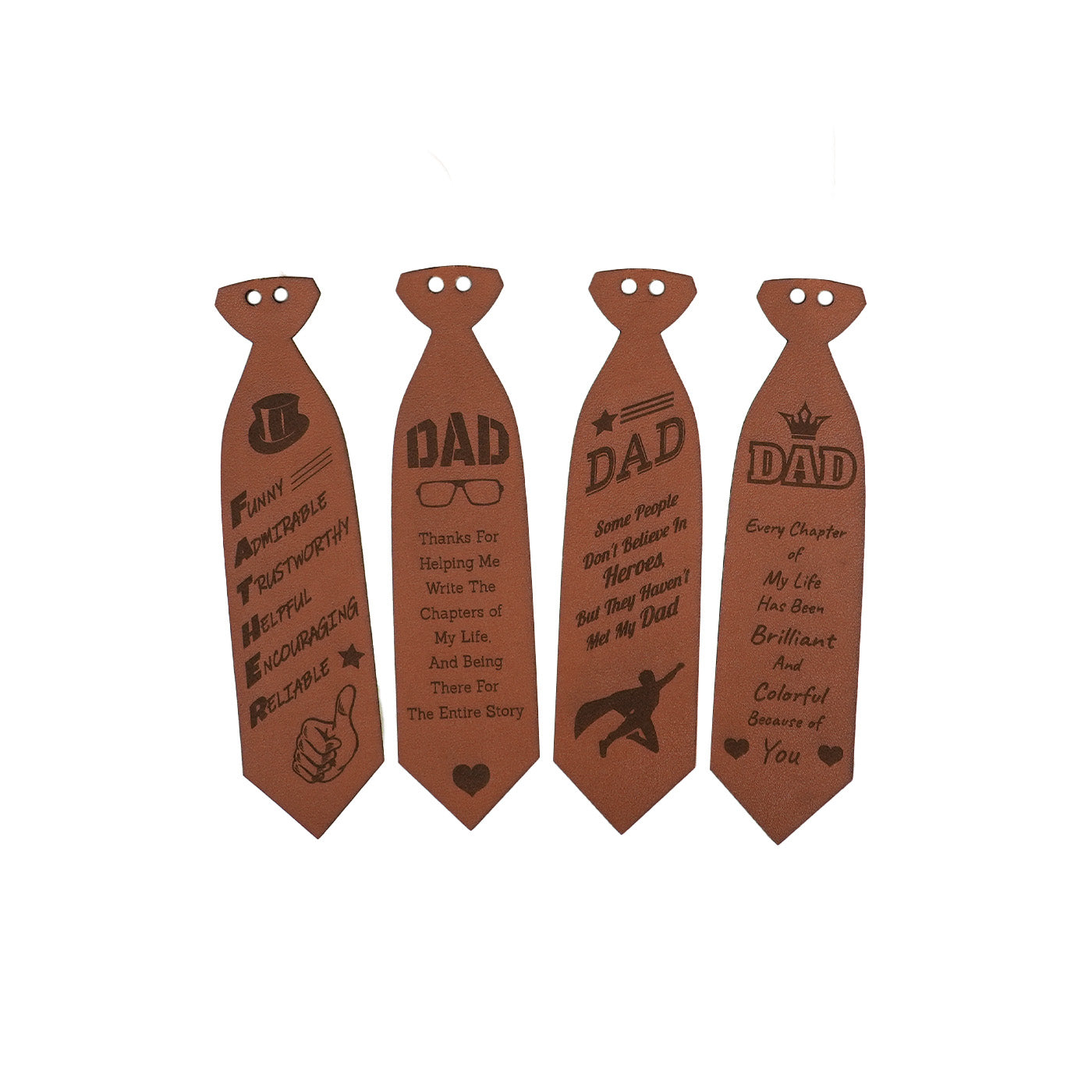 Fathers Day Neck Tie Bookmark