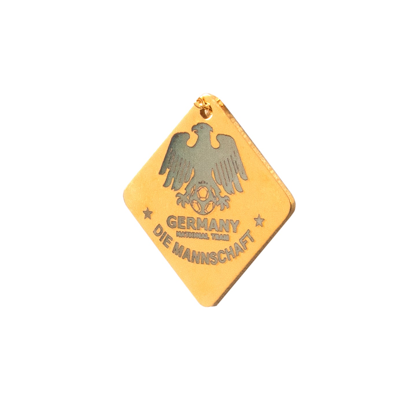 Stainless Steel Soccer Team Logo Pendant Engraving
