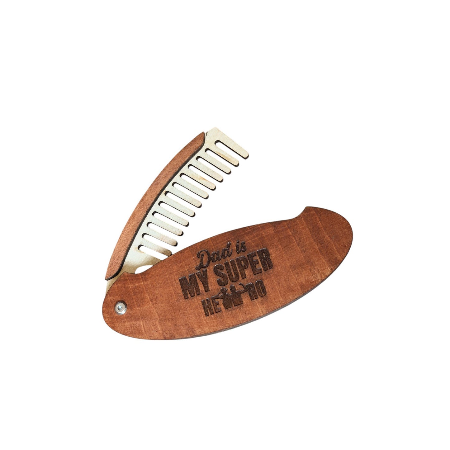 Father's Day Gift Wooden Folding Comb